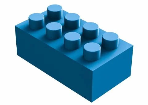 Lego cube Stock Illustration