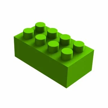 Lego cube Stock Illustration
