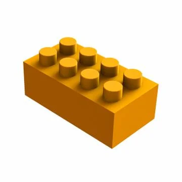 Lego cube Stock Illustration