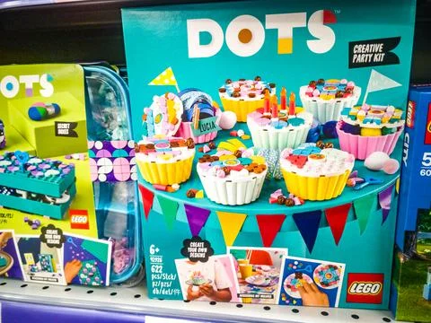 LEGO DOTS Creative Party Kit DIY Craft Decorations Kit 41926 on sale in Stock Photos