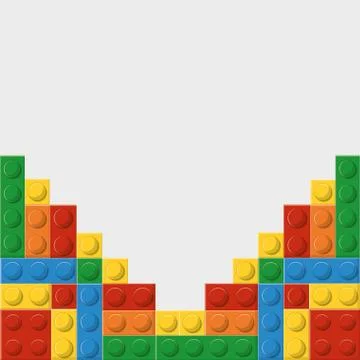 Lego icon. Abstract figure. Vector graphic Stock Illustration