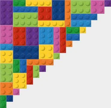 Lego icon. Abstract figure. Vector graphic Stock Illustration