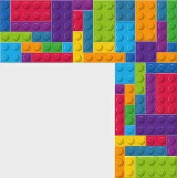 Lego icon. Abstract figure. Vector graphic Stock Illustration