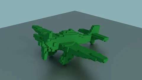 Lego Plane 3D Model