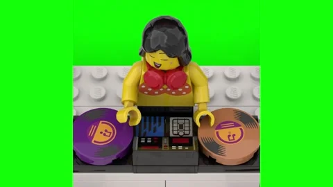 Lego Stopmotion Clip : DJ Stock-Footage 255386301