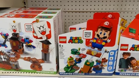 Lego Super Mario Toys Stock Video Pond5
