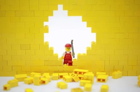 Lego worker Stock Photos