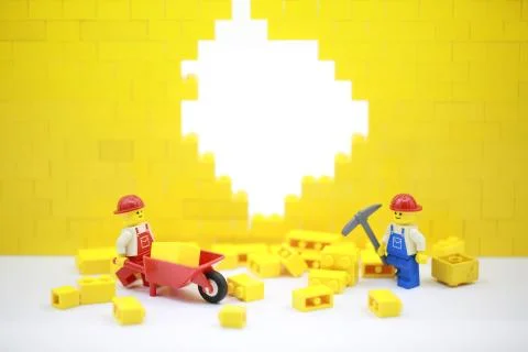 Lego worker Stock Photos