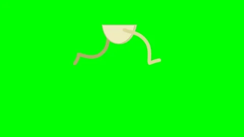 Legs and bow that is running cycle loop Stock Footage 285959774
