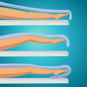 Legs with blanket Stock Illustration