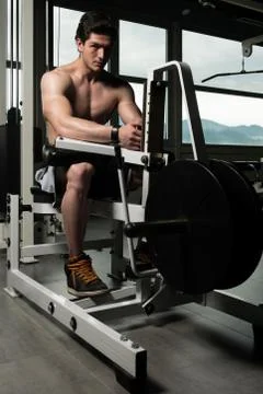 Legs Calf Exercise Stock Photos