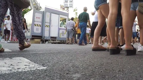 Legs Close Up Fair Stock Footage 88038687