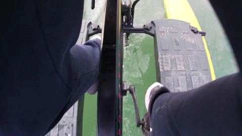 Legs cycling on a hydrobike Stockbeeldmateriaal 270375215