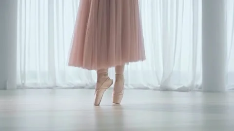 The legs of a dancing ballerina. Stock Footage 189324220