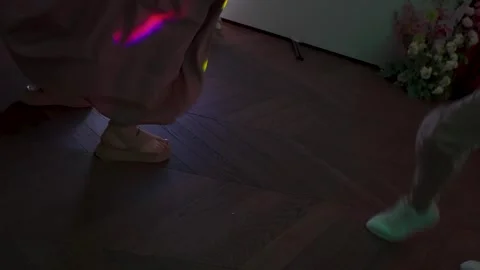 The legs of a dancing person 스톡 동영상 348011162