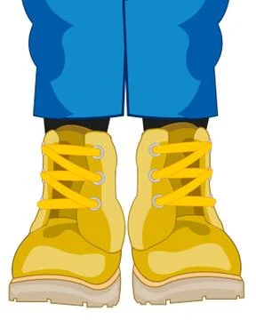 Legs dressed in shoe Stock Illustration