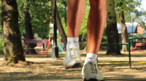 Legs Exercises Stock Footage 30334704