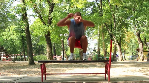 Legs Exercises Stock Footage 30336603