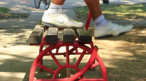 Legs Exercises Stock Footage 30338684