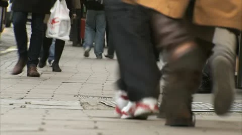LEGS &amp; FEET Stock Footage 10686826