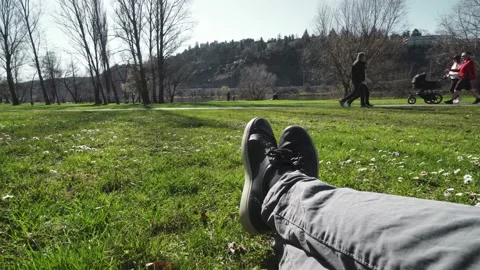 Legs in the grass Video stock 151720300