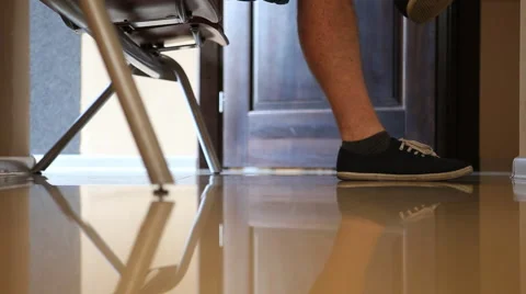 Legs of a man sitting Stock Footage 42175955