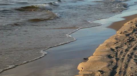 Legs of a man walking on the beach Stock Footage 27484727