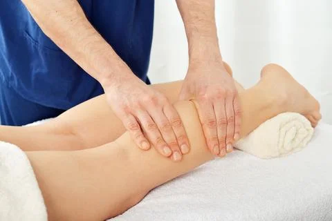 Legs massage Stock Photos