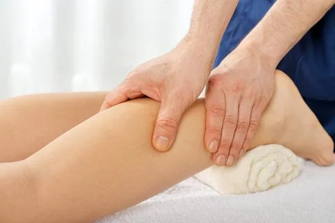 Legs massage Stock Photos