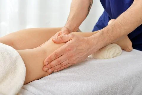 Legs massage Stock Photos