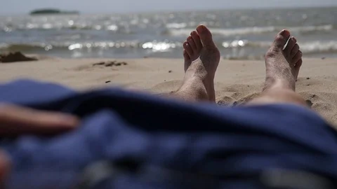 Premium Photo  Accessories for the beach lying on the sand, men's