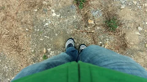 Legs moving without walking - stop motion Stock Footage 19281368