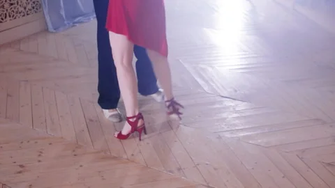 Legs of a pair of dancing latin dance Stock Footage 88167925