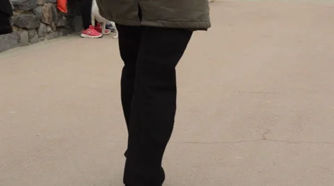 Legs Of People Walking Stock Footage 48633174