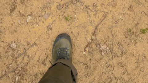 Legs from the point of view - slowmotion 180 fps Stock Footage 75958030