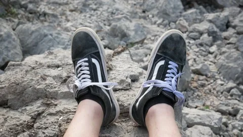 Legs on rocks Stock Footage 240020588