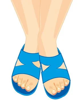 Legs in schist Stock Illustration