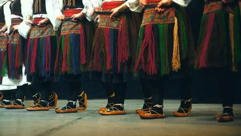 Legs of Serbian Folklore Stockfoto's