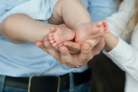 The legs of a small child 스톡 사진