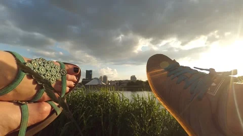 Legs sunshine timelapse Vidéo 63608505