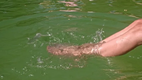 Legs In The Swimming Pool Stock Footage 115326252