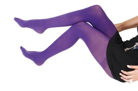 Legs in tights. Stock Photos