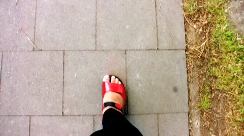 Legs walking Video stock 800413