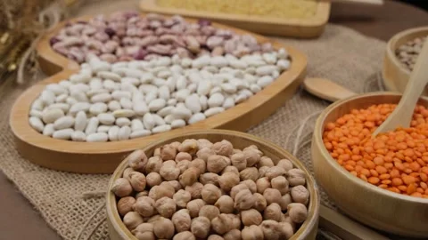 Legume beans close up Video stock 261821039