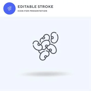 Legumes icon vector, filled flat sign, solid pictogram isolated on white, log Illustrazione stock