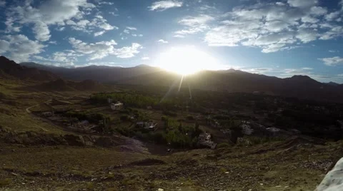 Leh Ladakh Time Lapse Stock Footage