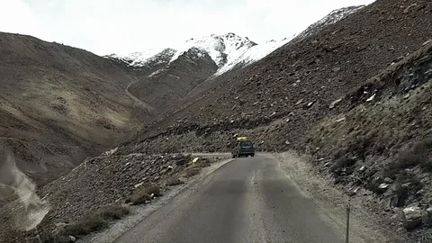 Leh-mountain-road Stock Footage 90771154