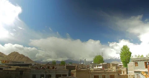Leh View Time Lapse Stock Footage 72992328