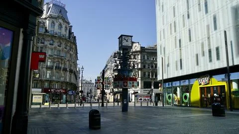 Leicester Square at lockdown Stock Photos