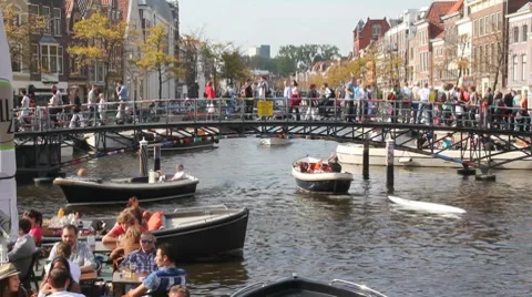 Leiden, Holland Stock-Footage 8690946